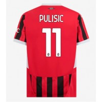 Maglia Calcio AC Milan Christian Pulisic #11 Prima Divisa 2024-25 Manica Corta